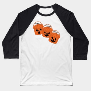 Halloween Pumpkin Buckets Baseball T-Shirt